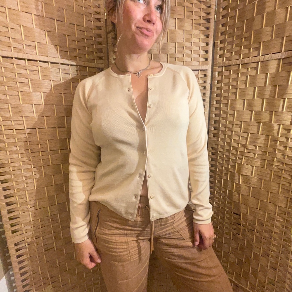 Isda & Co Button-Up Silk Cardigan - Picture 2 of 12